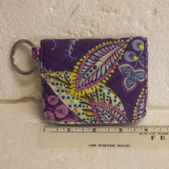 Vera Bradley Campus Double ID case in Retired Pattern Batik Leaves - Picture 4 of 5